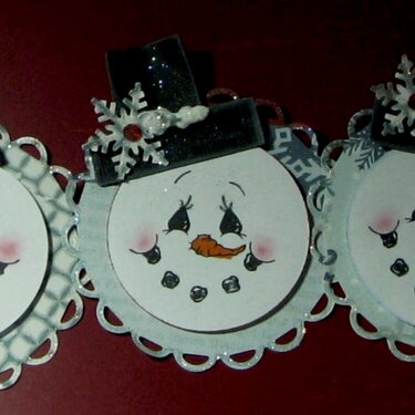 Snowman Tags