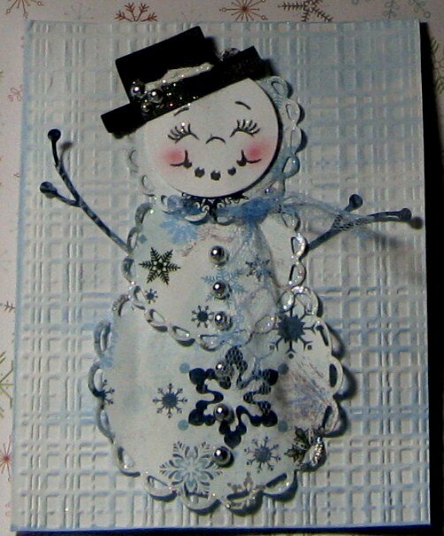 Snowman Card/The BLUE Challenge at TST