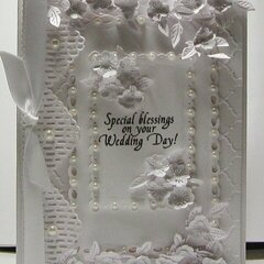 Another white wedding card
