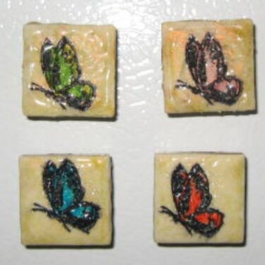 Butterfly Tile Magnets