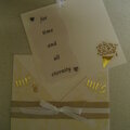 wedding card and envelope