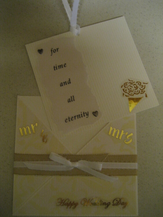 wedding card and envelope