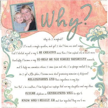 NSD 2010 Why I Scrapbook Layout Challenge