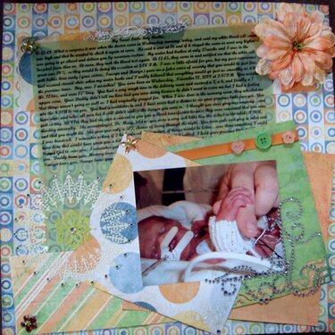 Hospital journal of sweet baby boy Baelin