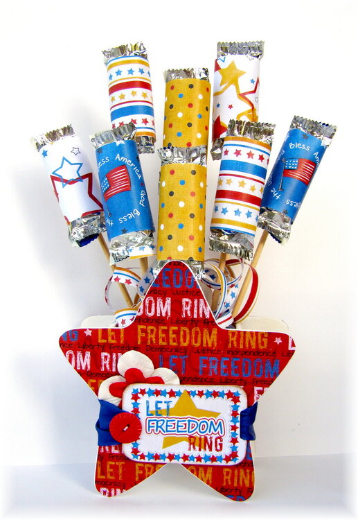 Fourth of July Candy Bouquet