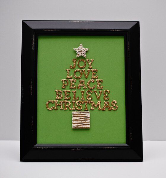Joy (framed Christmas art)