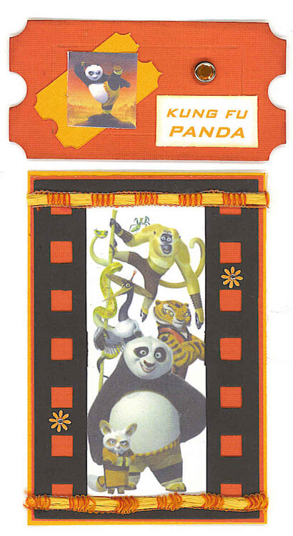 Kung Fu Panda Ticket/Film Strip