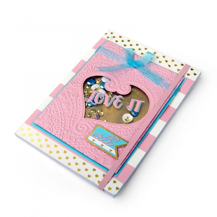 Love It Heart Shaker Notebook