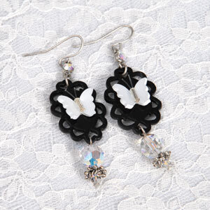 Butterfly Earrings by Beth Reames