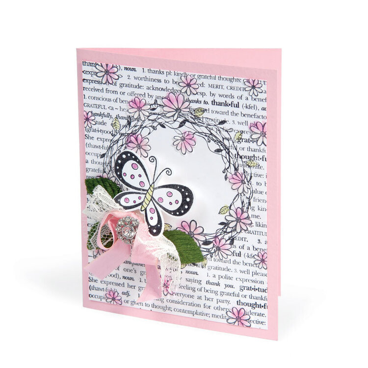 Butterfly &amp; Wreath Card by Beth Reames