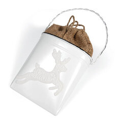 Embossed Reindeer Gift Bag by Deena Ziegler