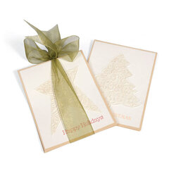 Embossed Star & Christmas Tree Cards by Deena Ziegler