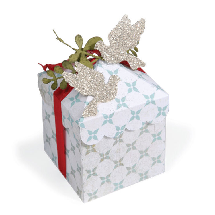 Bird Embellished Gift Box by Cara Mariano