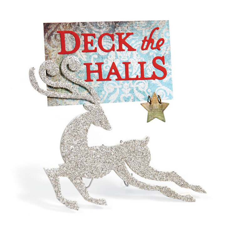 Deck the Halls Reindeer by Cara Mariano