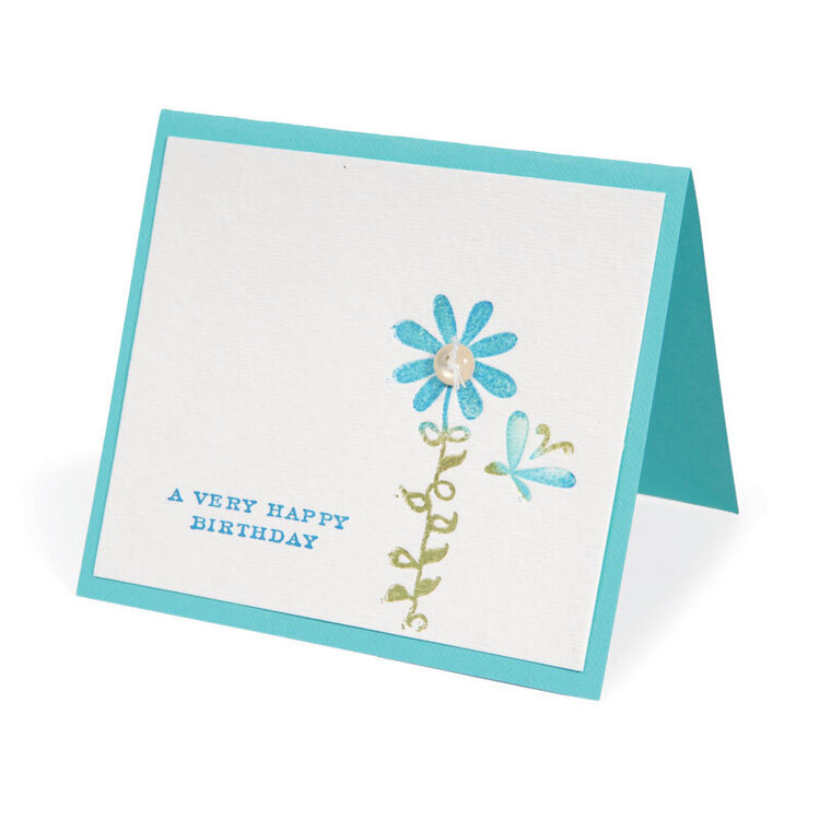 Birthday Butterfly &amp; Flower Card by Beth Reames