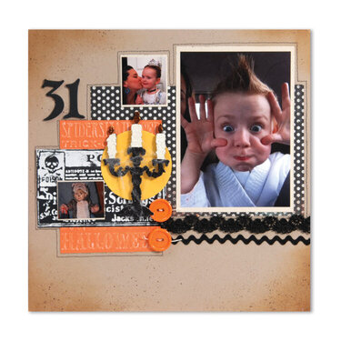 Halloween Scrapbook Page by Debi Adams