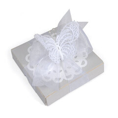 Lace Butterfly Embellished Box by Beth Reames
