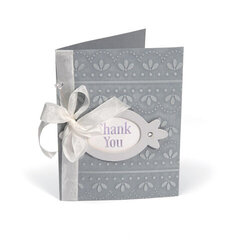 Embossed Thank You Frame Card by Beth Reames