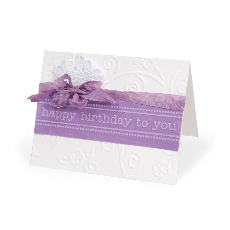 Embossed Happy Birthday by Beth Reames