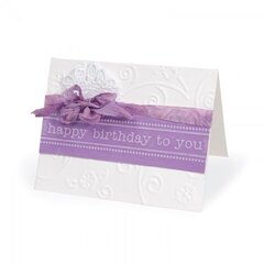Embossed Happy Birthday to You Card