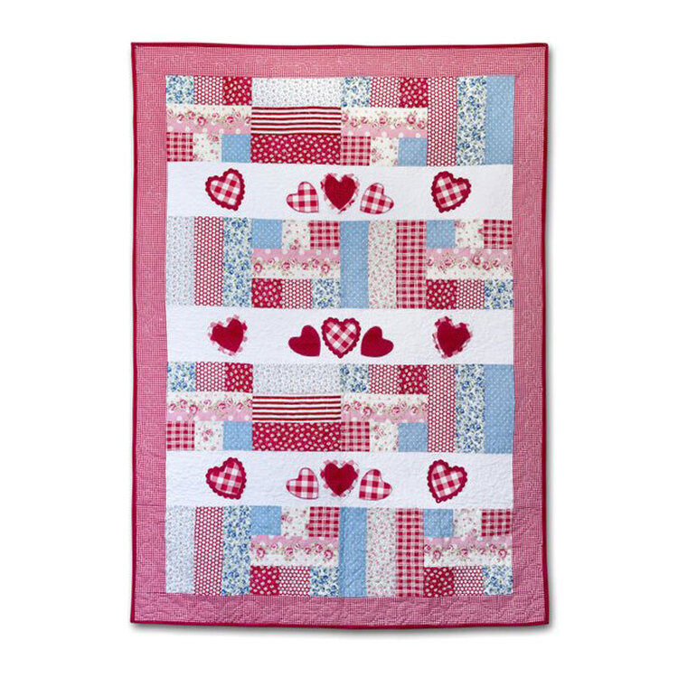 Vintage Valentine Quilt by Debi Adams