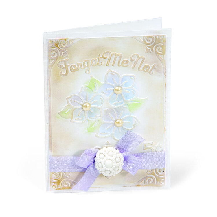 Embossed Forget Me Not by Beth Reames
