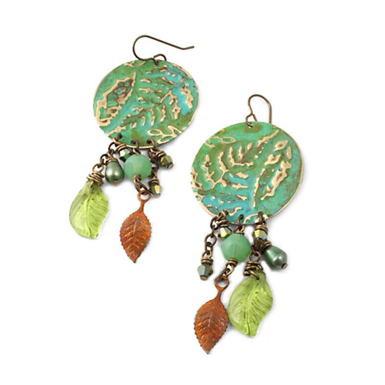 Spring Ferns Earrings by Jess Italia Lincoln
