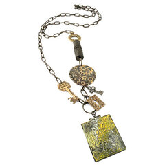 Etruscan Gears Necklace by Jess Italia Lincoln