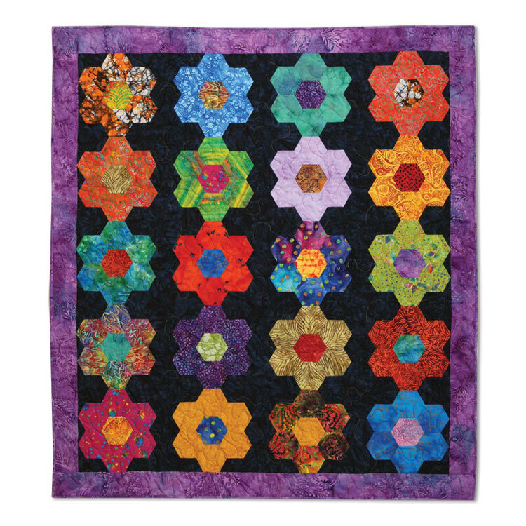 Our Flowers are in Perfect Rows Quilt by Cheryl Adam, Guest Quilter