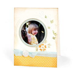 Embossed Circle Frame by Cara Mariano