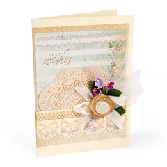 Embossed Best Wishes by Debi Adams