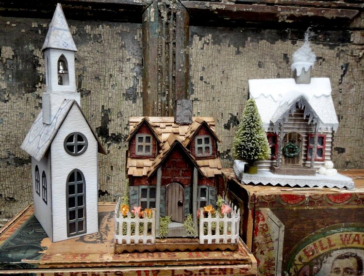 Tim Holtz Village Dwelling Inspiration found on the Sizzix FB Page