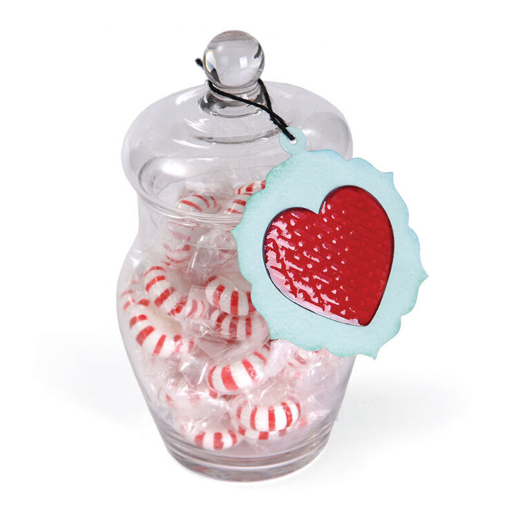 Holiday Heart Candy Jar by Deena Ziegler