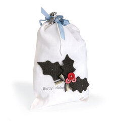 Happy Holidays Holly Gift Bag by Deena Ziegler