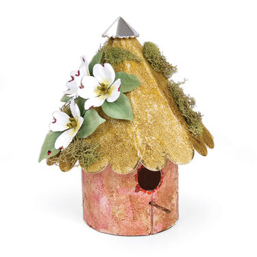 Dogwood Embellished Birdhouse by  Susan Tierney-Cockburn