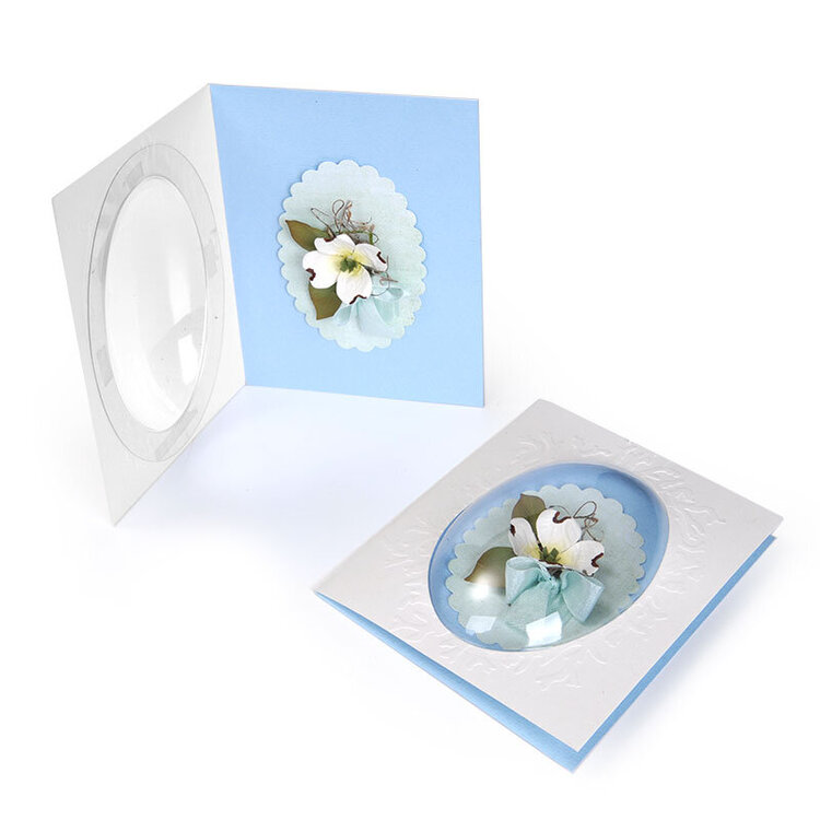 Dogwood Flower Dome Card by Beth Reames
