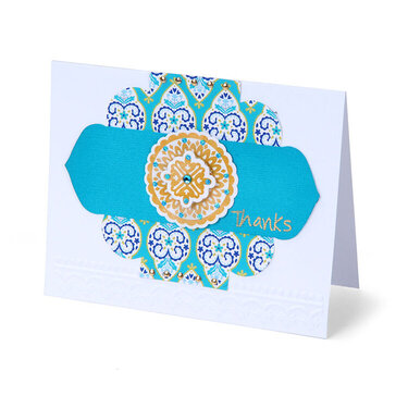 Exotic Floral Thanks Card by Cara Mariano