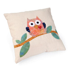 Whoo's Looking at Me Pillow by Linda Nitzen