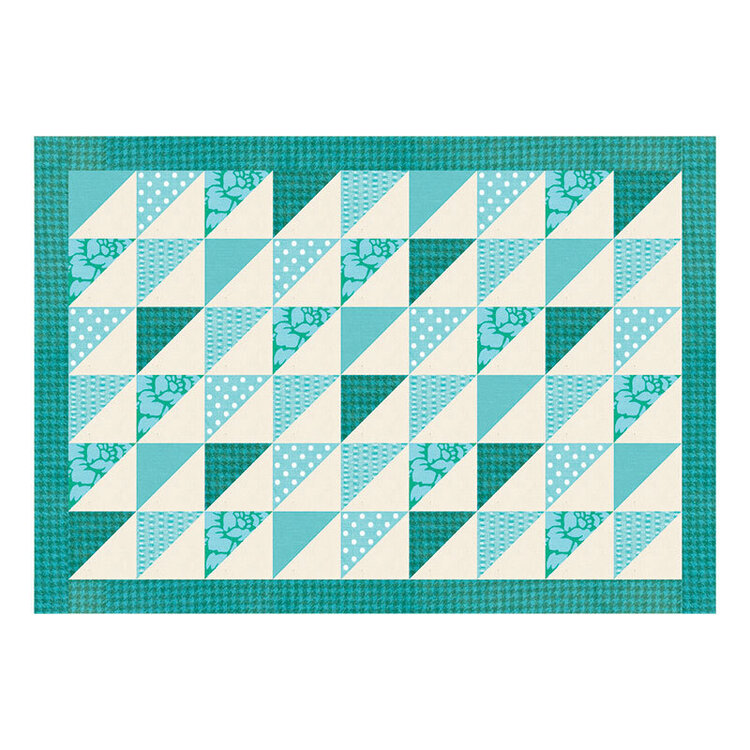 Triangles on Parade Placemat by Linda Nitzen