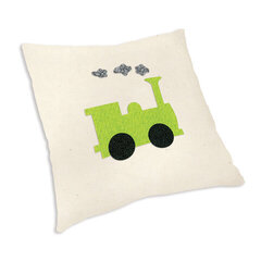 Train Engine Pillow by Linda Nitzen