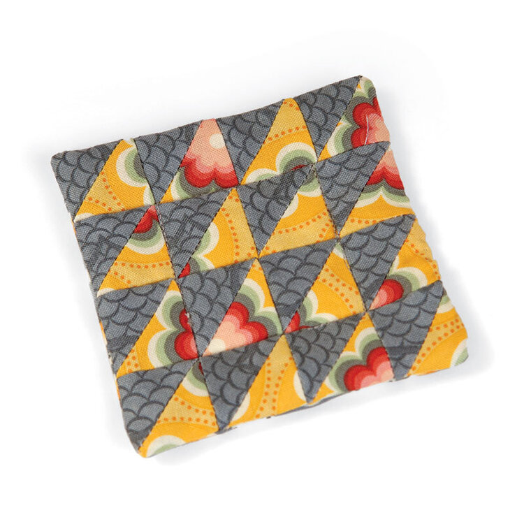 Half-Square Triangles Coaster by Linda Nitzer