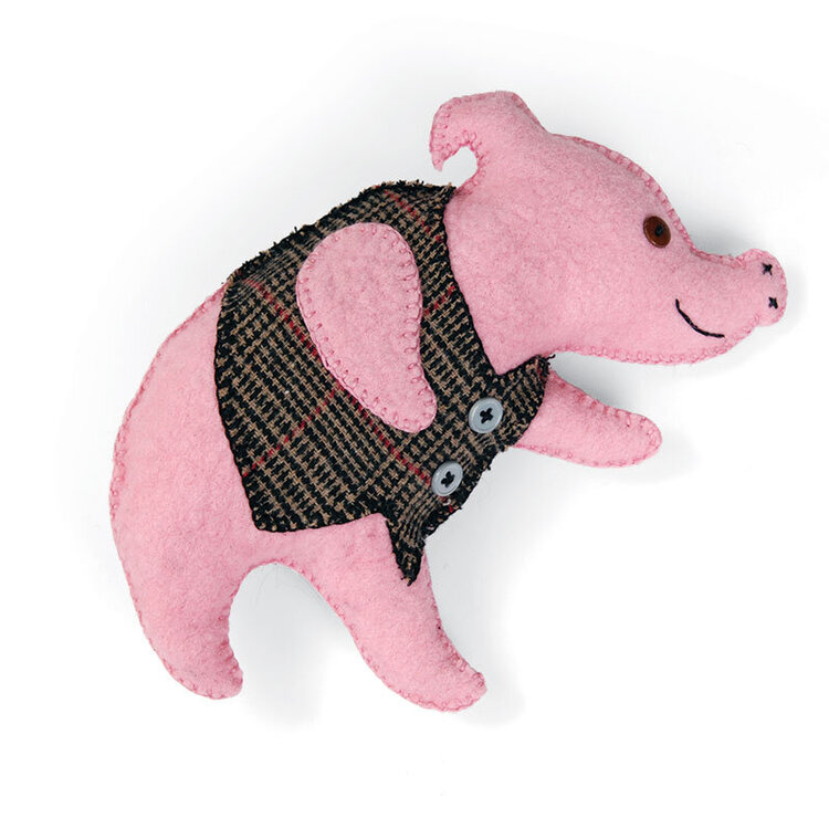 Piggy Stuffed Animal by Jorli Perline