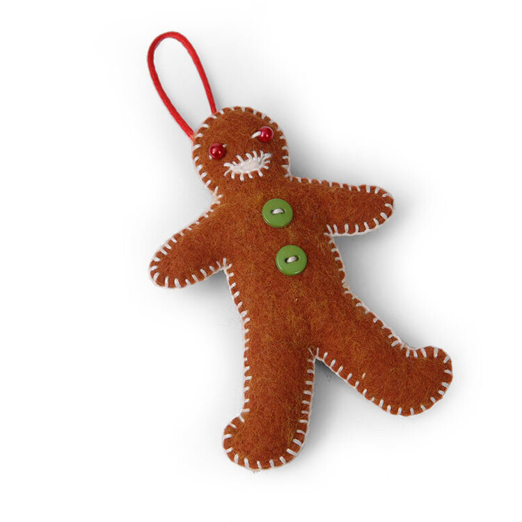 Gingerbread Man Ornament by Jorli Perine