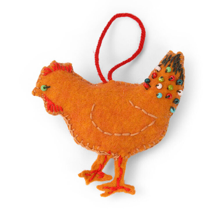 Hen Ornament by Jorli Perine