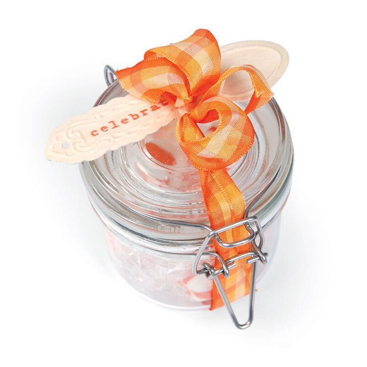 Food Jar with Spoon Celebration Tag by Beth Reames