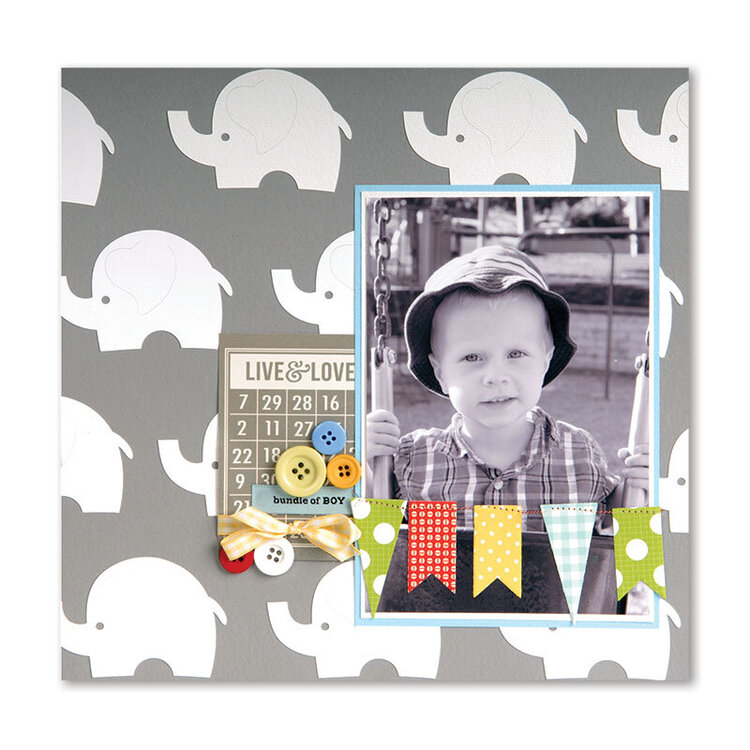 Bundle of Boy Elephant SB Page by Deena Ziegler