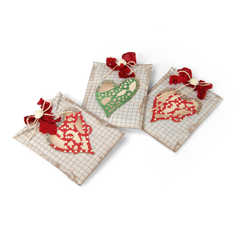 Doily Hearts Treat Bags by Deena Ziegler