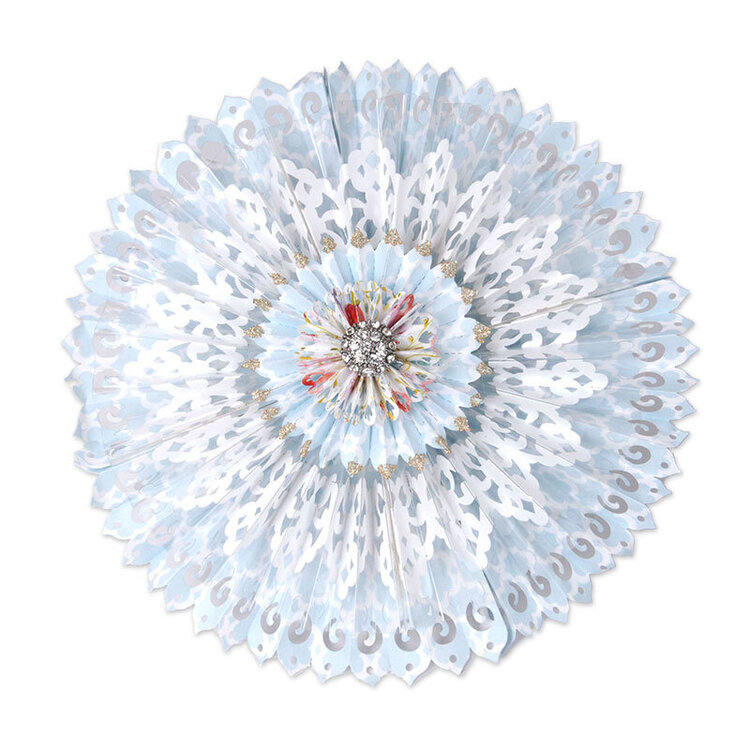 Light Blue Lace Rosette by Beth Reames