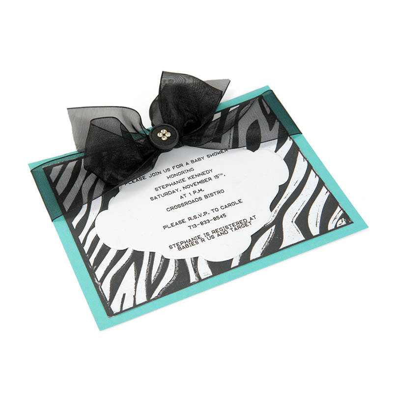Animal Print Invite by Debi Adams