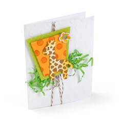Giraffe and Polka Card by Debi Adams